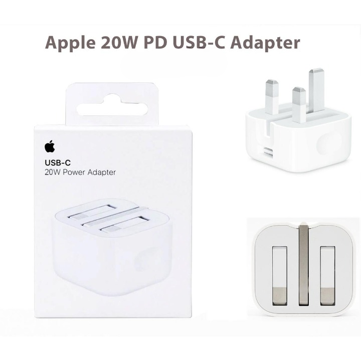Apple 20W USB-C Power Adapter Fast Charging Wall Charger for iPhone, iPad & USB-C Devices