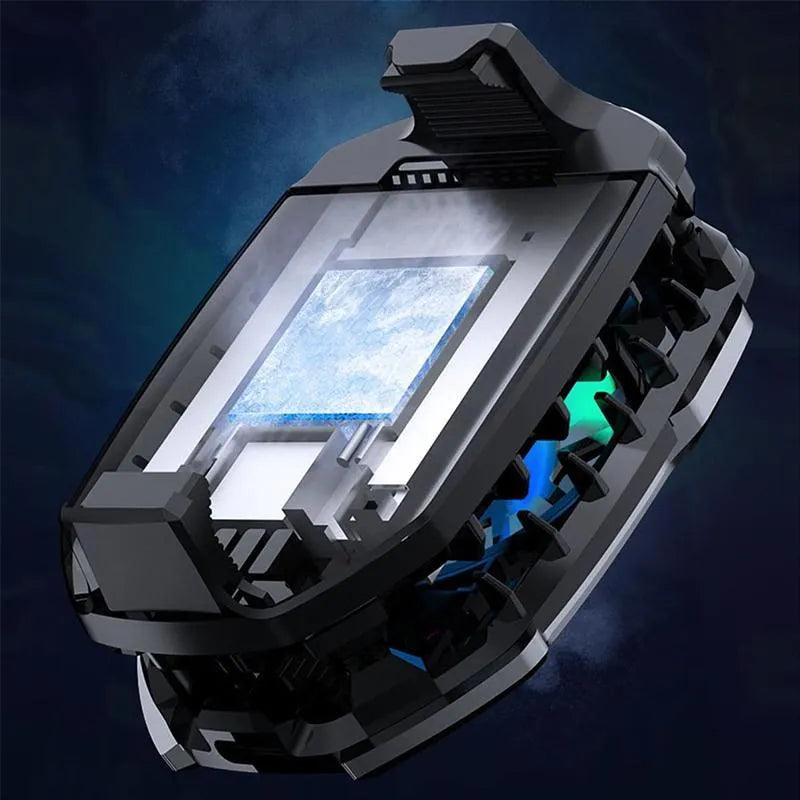 Memo DLA8 Phone Cooler with LED Temperature Display | Gaming Mobile Cooling Fan RGB