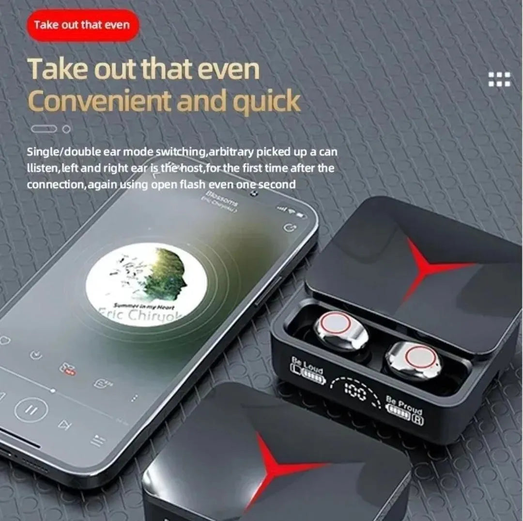 M90 Pro Wireless Earbuds Bluetooth 5.3 with Charging Case