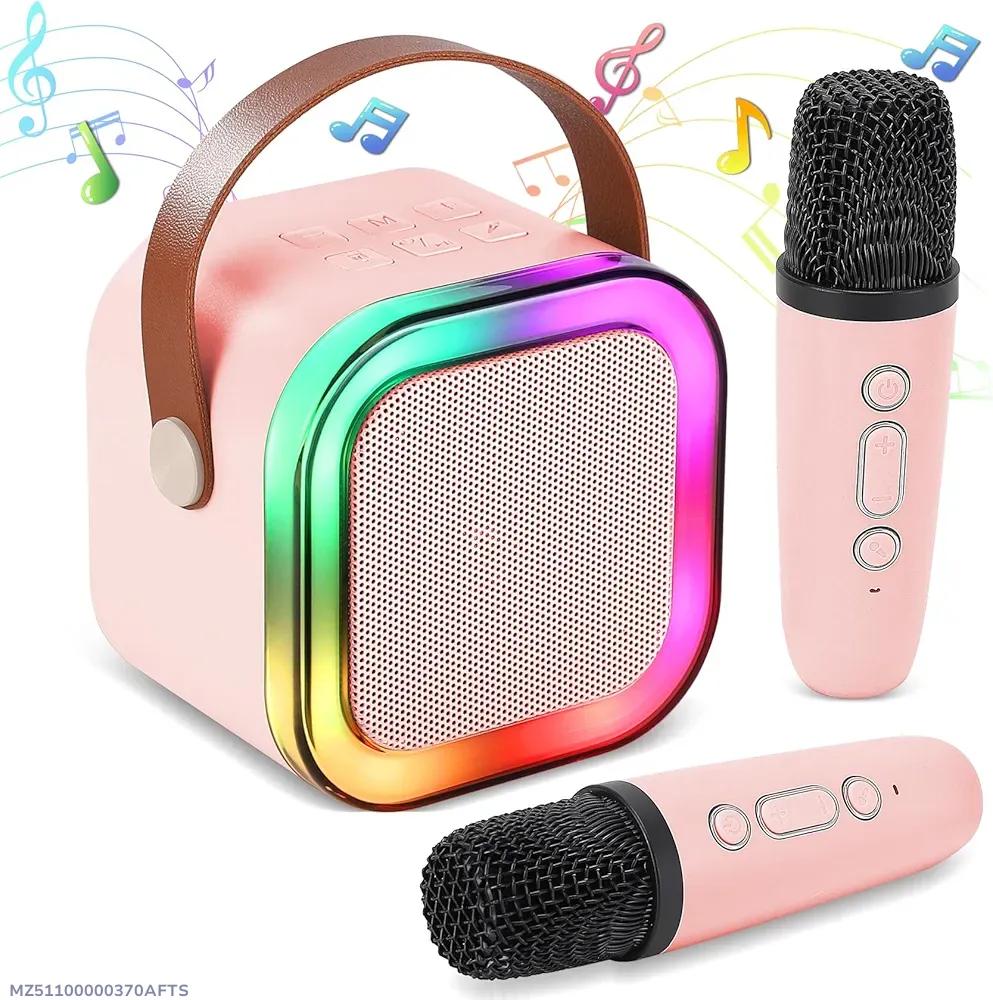 Portable LED Bluetooth Speaker 5.3 (2000mAh) | RGB Light Wireless Speaker Pink & Blue