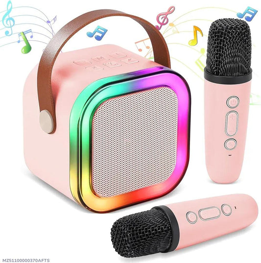 Portable LED Bluetooth Speaker 5.3 (2000mAh) | RGB Light Wireless Speaker Pink & Blue