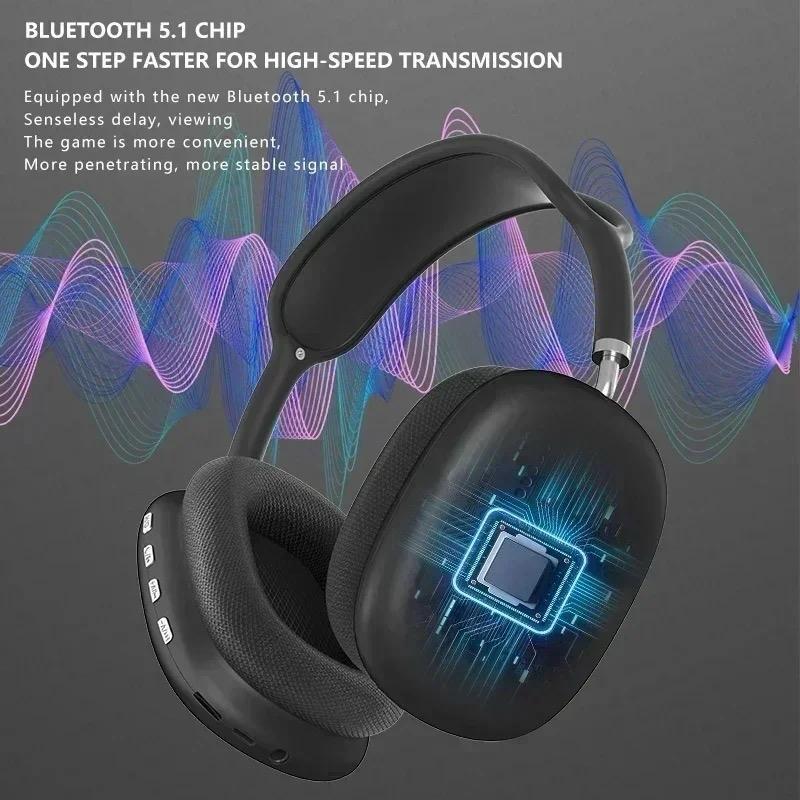 P9 Wireless Headphones Bluetooth 5.3 with RGB Lights | Over-Ear Headphones Pakistan